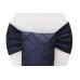 Pintuck Chair Sashes Navy Blue