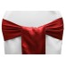 Satin Chair Sashes Apple Red