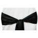 Satin Chair Sashes Black