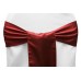 Satin Chair Sashes Burgundy