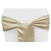 Satin Chair Sashes Champagne