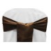 Satin Chair Sashes Chocolate