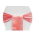 Satin Chair Sashes Coral