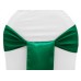 Satin Chair Sashes Emerald Green