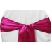 Satin Chair Sashes Fuchsia