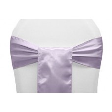 Satin Chair Sashes Lavender