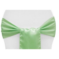 Satin Chair Sashes Mint Green