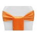 Satin Chair Sashes Orange