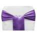 Satin Chair Sashes Purple