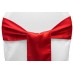 Satin Chair Sashes Red