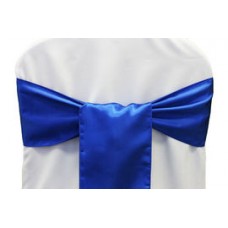 Satin Chair Sashes Royal Blue