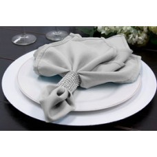 Polyester Napkin Silver 