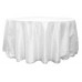 Crinkle Taffeta 117" Round Tablecloth White