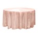 Crinkle Taffeta 120" Round Tablecloth Blush