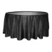 Crinkle Taffeta 117" Round Tablecloth Black