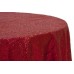 Sequin 120" Round Tablecloth Apple Red