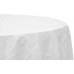 Sequin 120" Round Tablecloth White