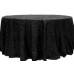 Sequin 132" Round Tablecloth Black