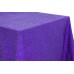 Sequin 90"x132" Rectangular Tablecloth Purple