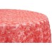 Rossette 120" Round Tablecloth Coral