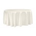 Lamour 120" Round Tablecloth Ivory