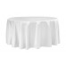 Lamour 120" Round Tablecloth White