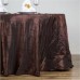 Pintuck 132" Round Tablecloth Chocolate