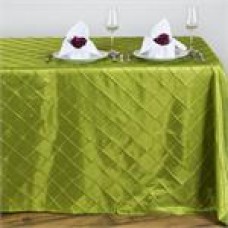 Pintuck 90x132" rectangular Tablecloth Sage Green