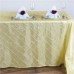 Pintuck 90x132" rectangular Tablecloth Yellow