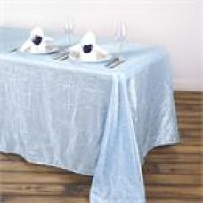 Crinkle Taffeta 90"x132" Rectangular Tablecloth Serenity