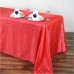 Crinkle Taffeta 90"x132" Rectangular Tablecloth Coral