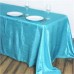 Crinkle Taffeta 90"x132" Rectangular Tablecloth Turquoise