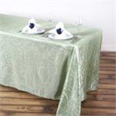 Crinkle Taffeta 90"x156" Rectangular Tablecloth Reseda