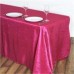 Crinkle Taffeta 90"x156" Rectangular Tablecloth Fuchsia