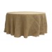 Burlap Tablecloth 120" Round