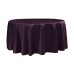 Lamour 120" Round Tablecloth Plum