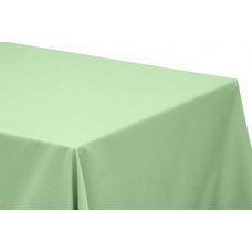 Polyester 90"x132" Rectangular Tablecloth Mint Green