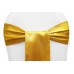 Satin Chair Sashes Bright Gold