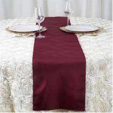 Polyester Runner 12" x 108" Burgundy