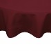 Polyester 120" Round Tablecloth Burgundy