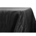 Crinkle Taffeta 90"x132" Rectangular Tablecloth Black