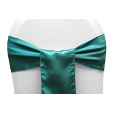 Satin Chair Sashes Dark Turquoise