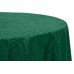 Sequin 120" Round Tablecloth Emerald Green