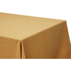 Polyester 90"x132" Rectangular Tablecloth Gold