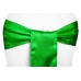 Satin Chair Sashes Kelly Green