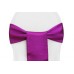 Satin Chair Sashes Magenta Violet