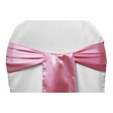 Satin Chair Sashes Medium Pink