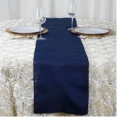 Polyester Runner 12" x 108" Navy Blue