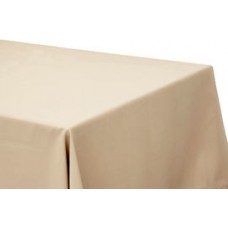 Polyester 90"x132" Rectangular Tablecloth Nude