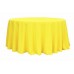 Polyester 120" Round Tablecloth Yellow